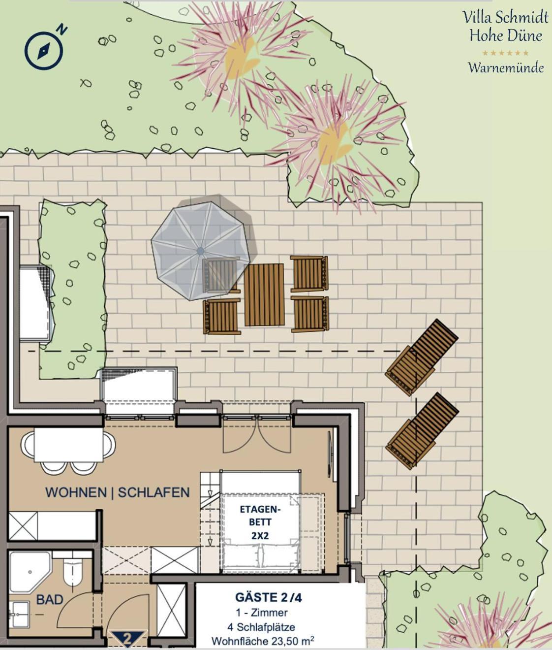 רוסטוק Villa Schmidt - Strandhaus Direkt Am Meer Mit Sauna, Sport Und Duenengarten II מראה חיצוני תמונה